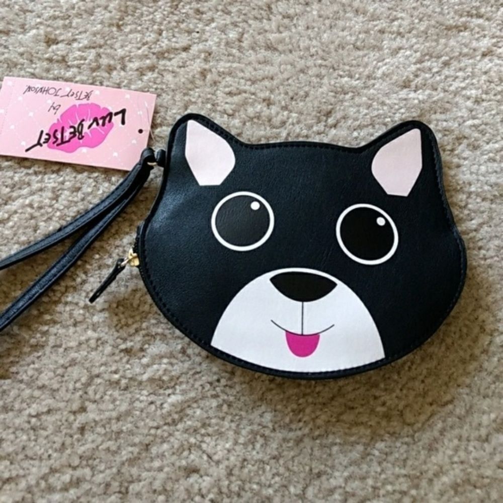 Betsey Johnson Black Cat Coin Purse